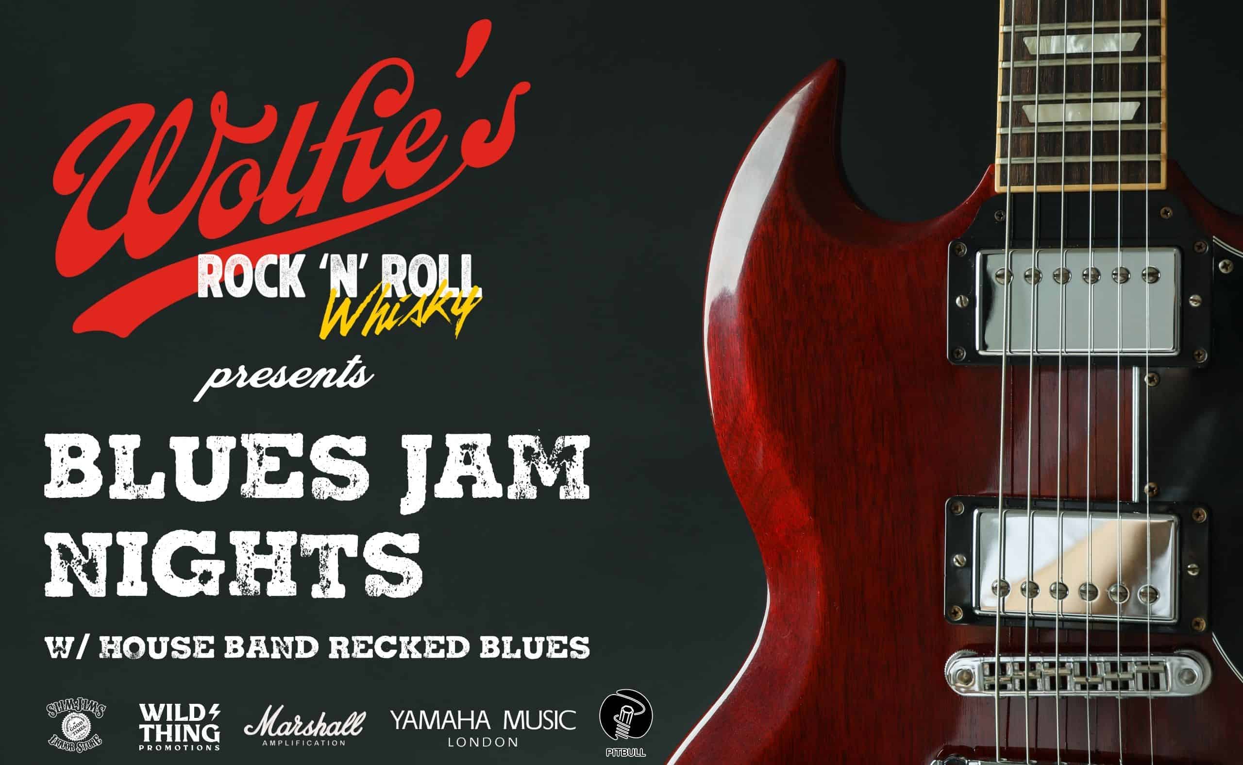 Wolfie's Rock N' Roll Whisky presents: Blues Jam Nights w Recked Blues (House Band)